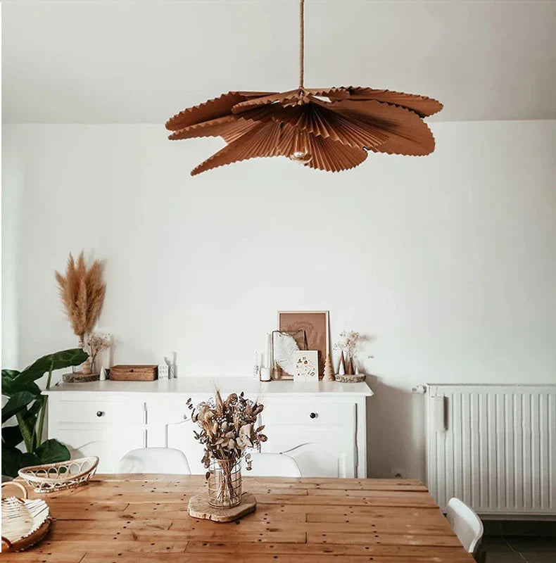 Folded Leaf Lotus Pendant Lamp