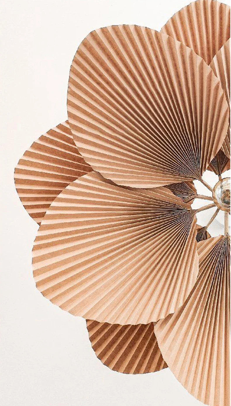 Folded Leaf Lotus Pendant Lamp