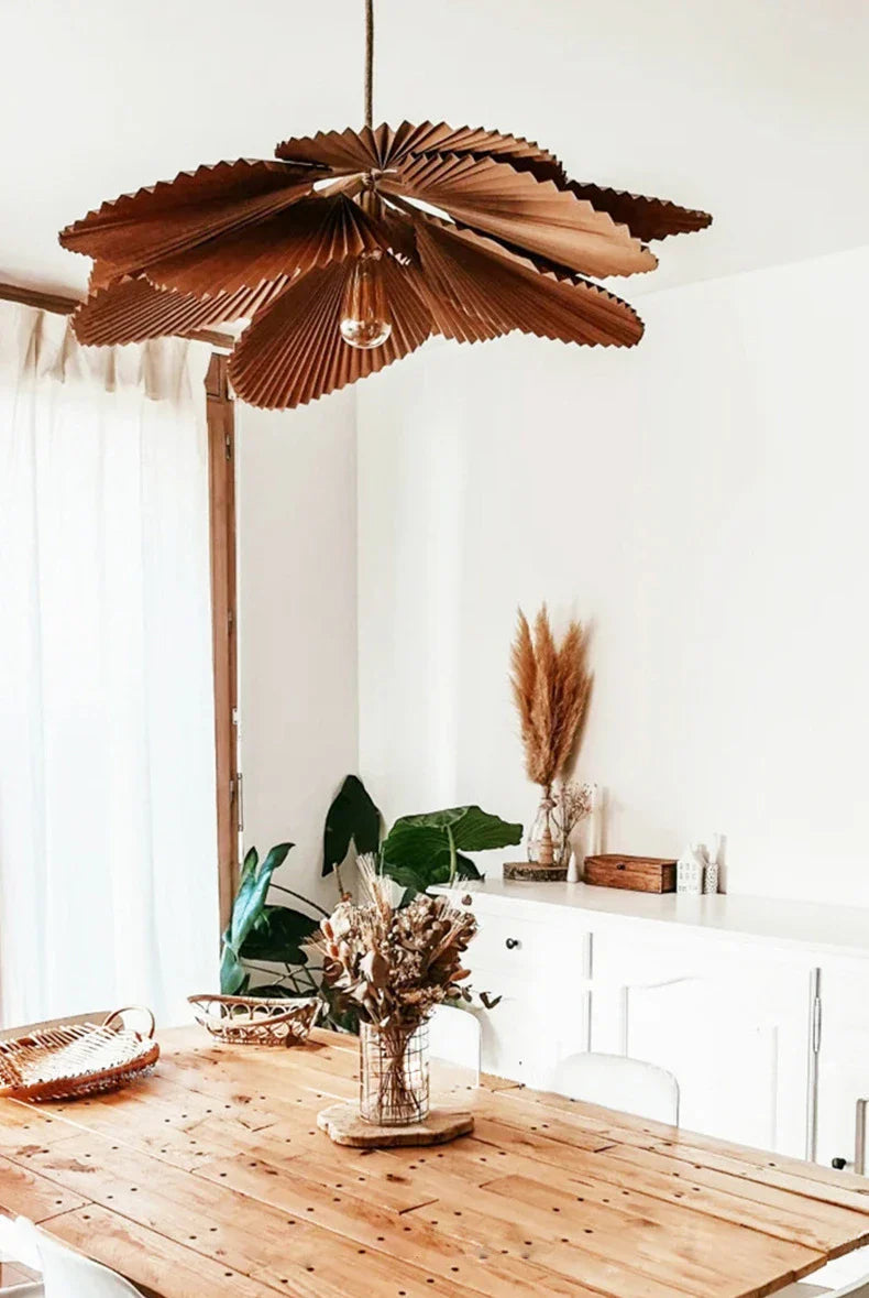 Folded Leaf Lotus Pendant Lamp