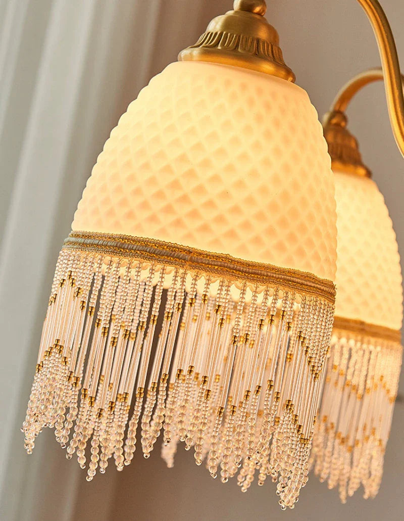 Mesh Tassel Chandelier