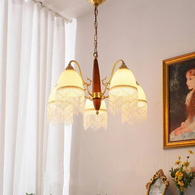 Mesh Tassel Chandelier