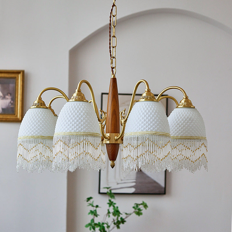 Mesh Tassel Chandelier