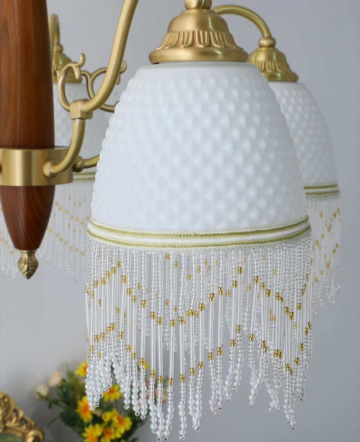 Mesh Tassel Chandelier